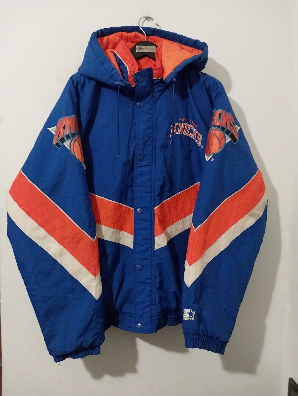 Starter Vtg. 90's Ny Knicks Puffer Jacket Full Zip Size Xl